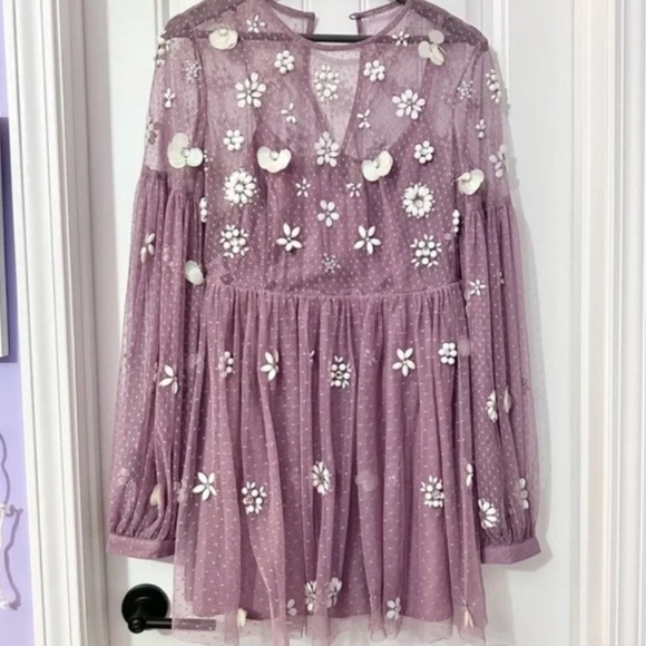 NWT ASOS Lavender Haze Daisy Festival Dress - Picture 9 of 10